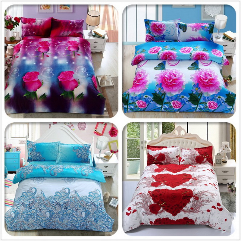 Ȩ ,  3D ħ Ʈ,  μ ħ뺸 Ʈ, 츮   Ÿ, ŷ , 4 ,   β/Home textiles, 3D bedding set,duvet cover bed sheet pillowcase, hot sale sty